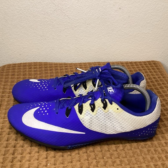 Nike Rival S Sprint Blue White Men Size 9 Racing Running Spikes Model 806554-400 - Picture 1 of 9